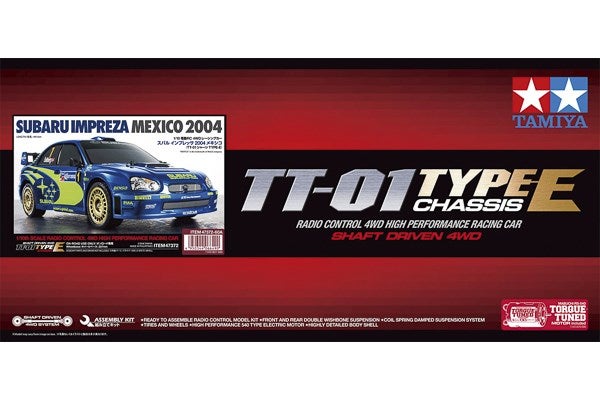 Tamiya 1:10 Subaru Impreza Mexico 2004 (TT-01E) - KIT | EuroRC.com