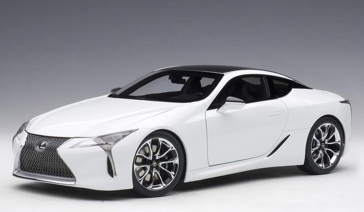 Metallic white Lexus LC500 AUTOart 78846 die cast AUTOart scale 1