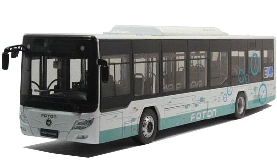 White 1:36 Scale Diecast FOTON Bus Model [NB8T859] : EZBUSTOYS.COM