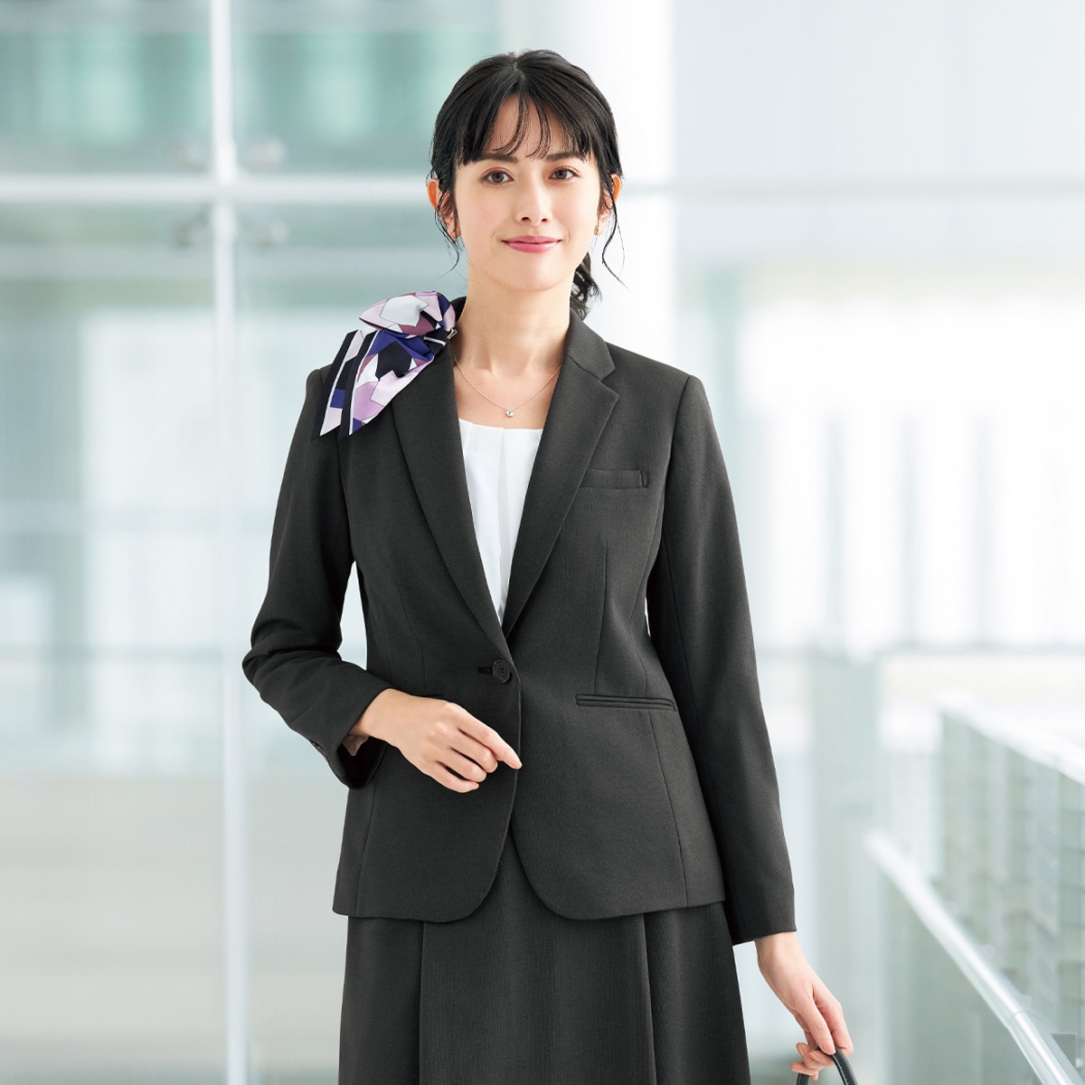 OR71 クリップ付きリボンスカーフ｜医療用白衣・介護ユニフォーム