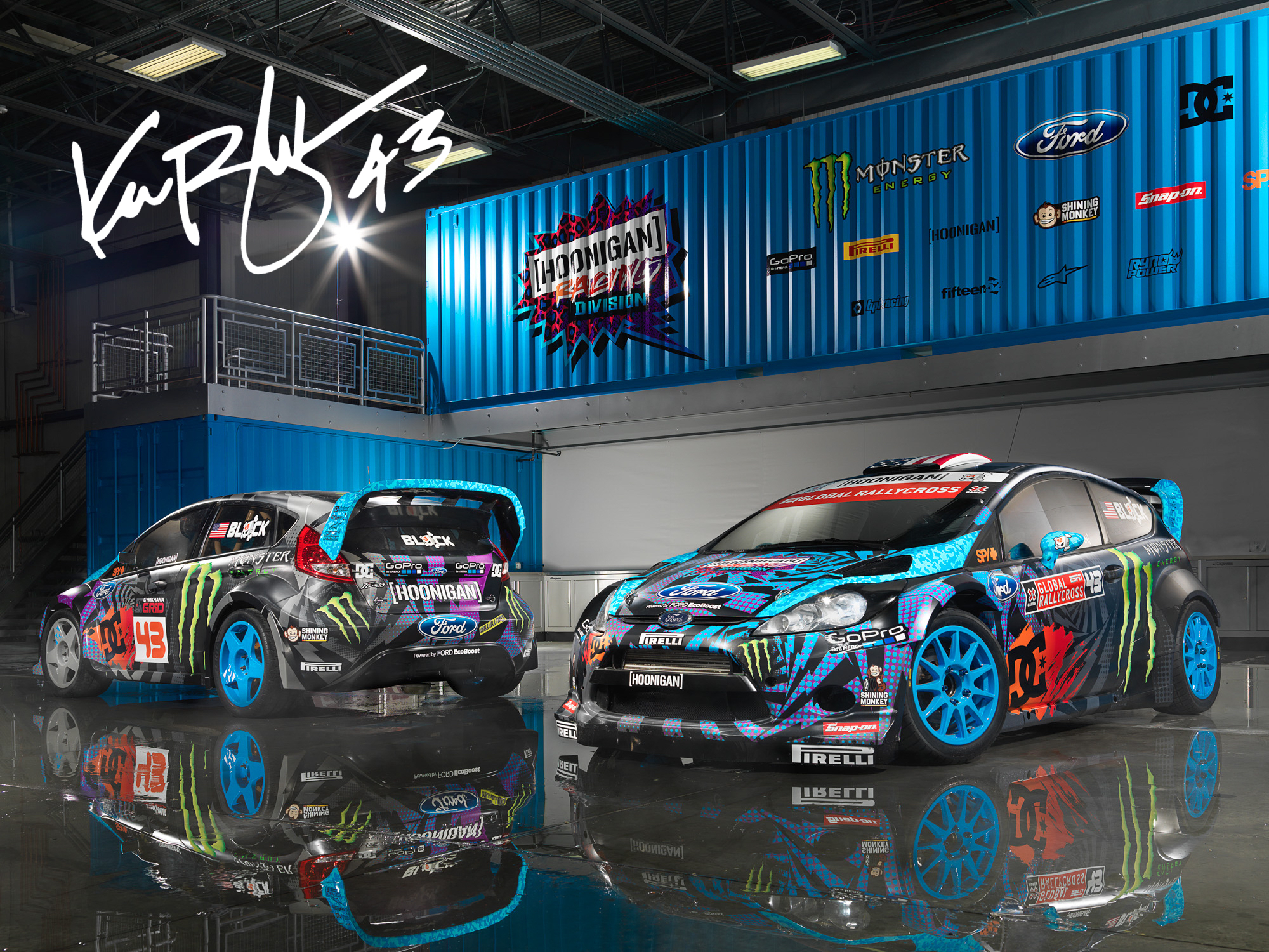 signed KEN BLOCK HOONIGAN posters