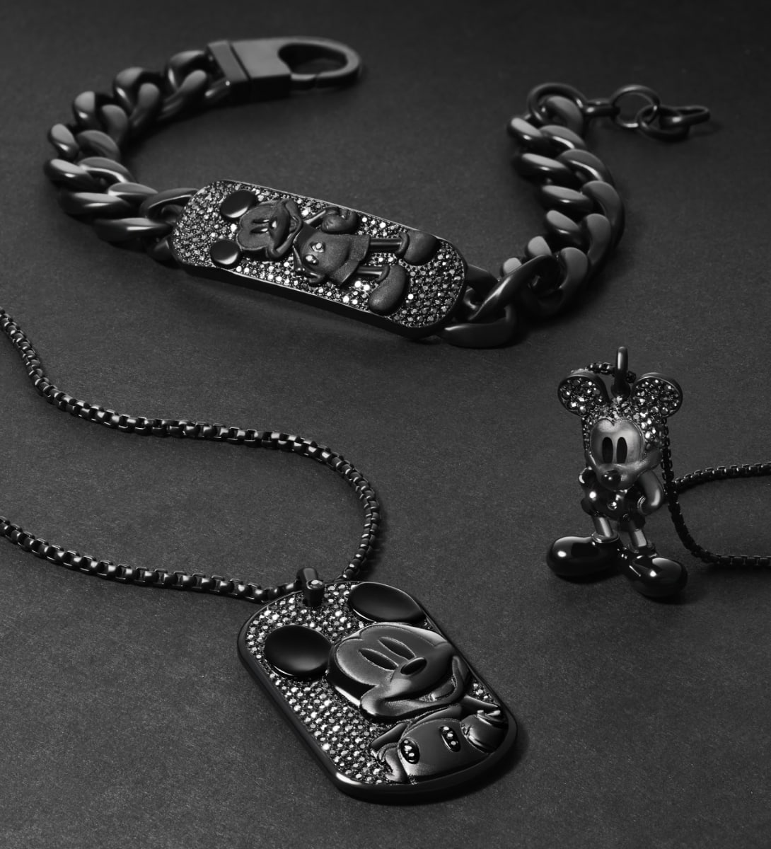 Disney Fossil スペシャルエディション ブラック ステンレススチール