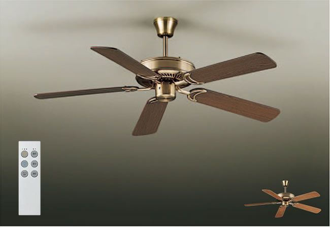 シーリングファン DAIKO ダーク色 DP-40332F ファン/シーリングファン ブラック 1台 DAIKO(大光電機