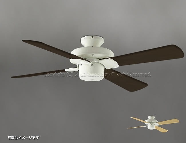 コイズミ シーリング ファン ライト リモコン リビング ホワイト ウッド 家電 傾斜対応 LED 電球色/昼白色 5灯 コイズミ製シーリングファンライト