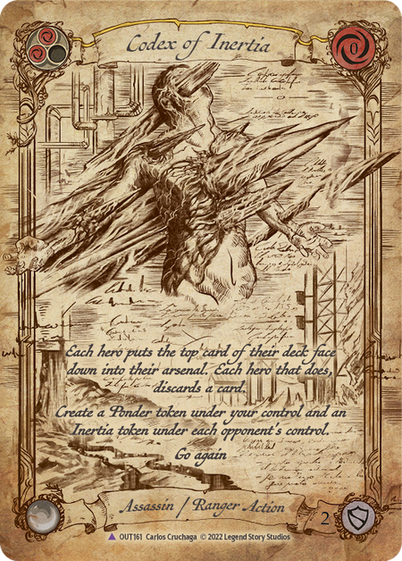 Codex of Inertia Marvel - Outsiders - Flesh & Blood TCG - FaB Foundry