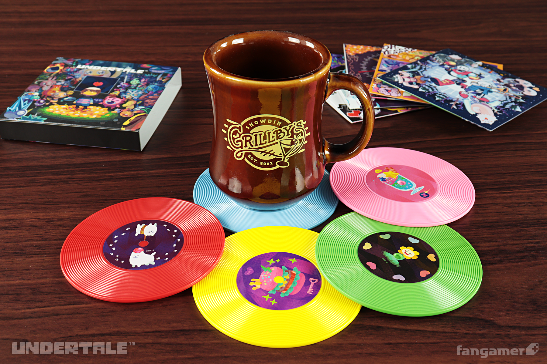 UNDERTALE」－ レコード型 コースターセット - Fangamer Japan