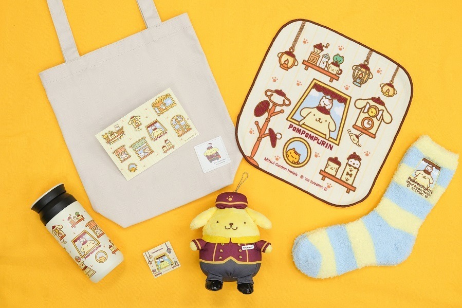 サンリオ「ポムポムプリン」の限定コラボルーム、三井ガーデンホテル