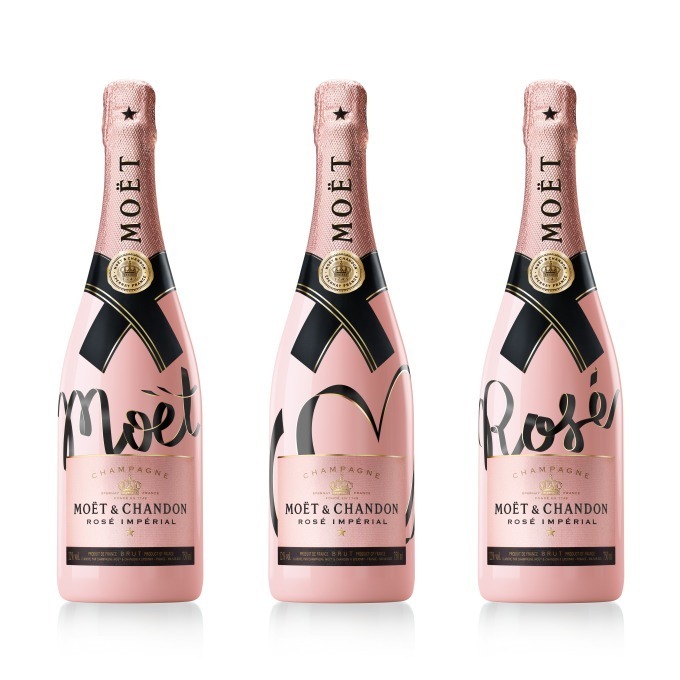 モエ・エ・シャンドンのシャンパン「ロゼ アンペリアル」ベビーピンク