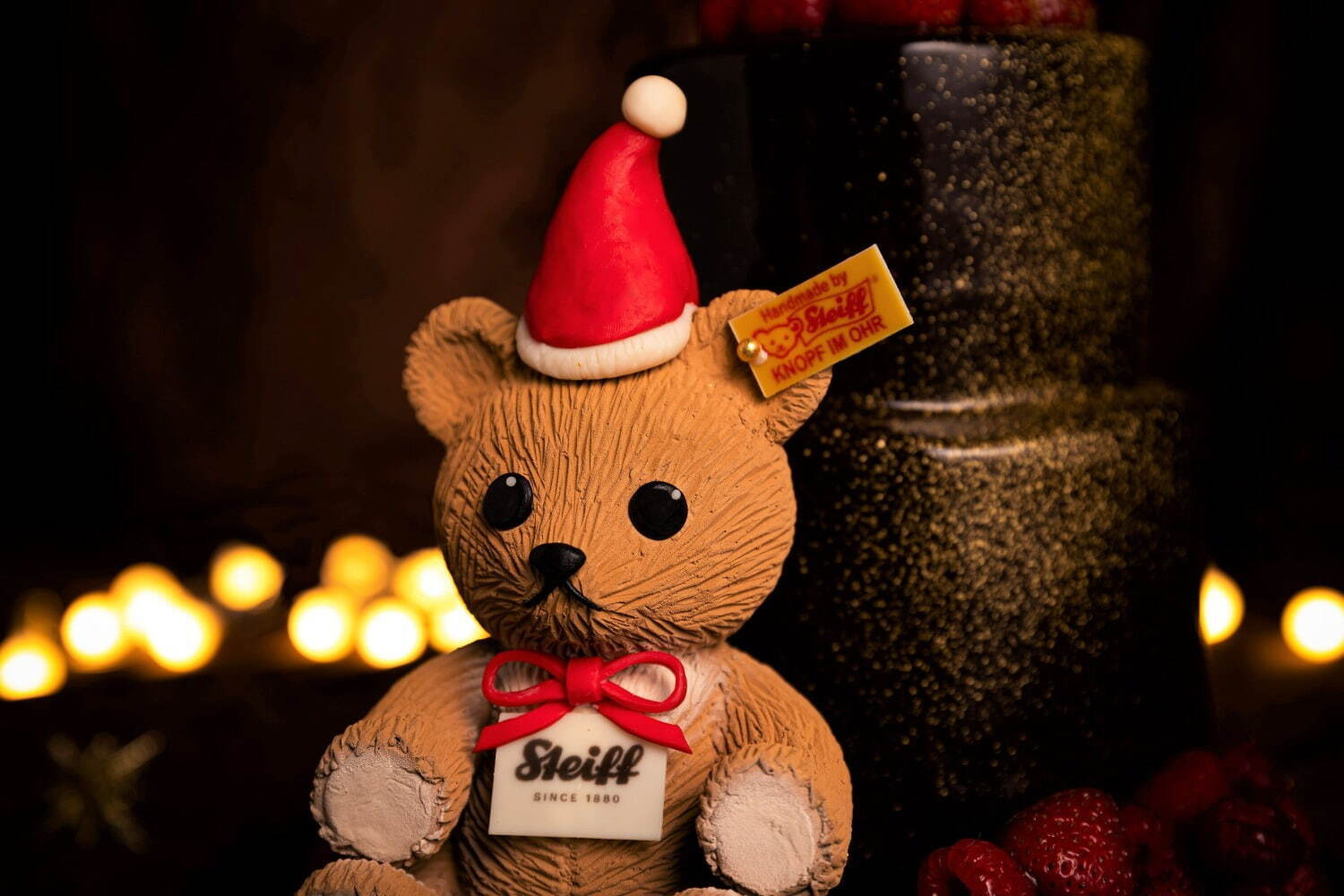 まるで本物「シュタイフ」テディベアのクリスマスケーキ、ザ・プリンス