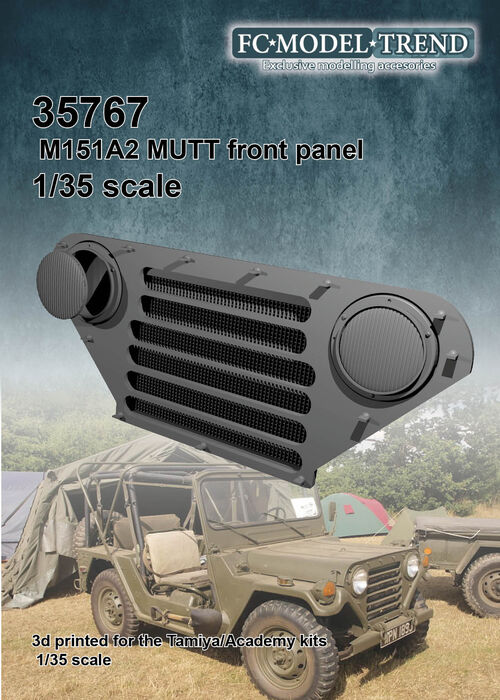 35767 Ford MUTT M151A2 front grille, 1/35 scale - FCModeltrend