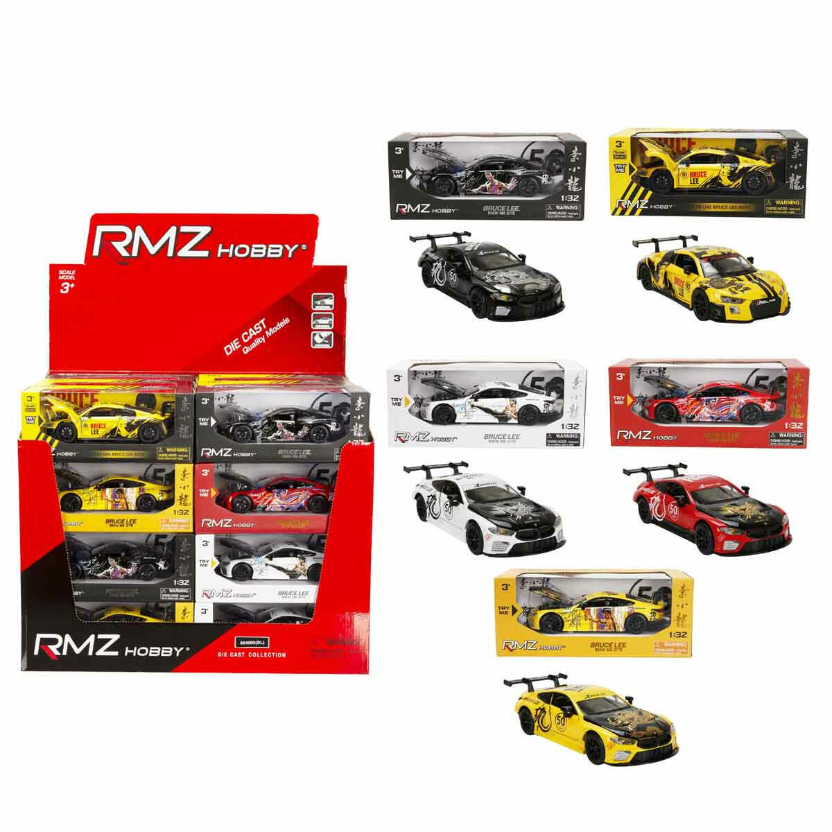 1:32 Sesli ve Işıklı RMZ Hobby Bruce Lee Serisi Die Cast Model