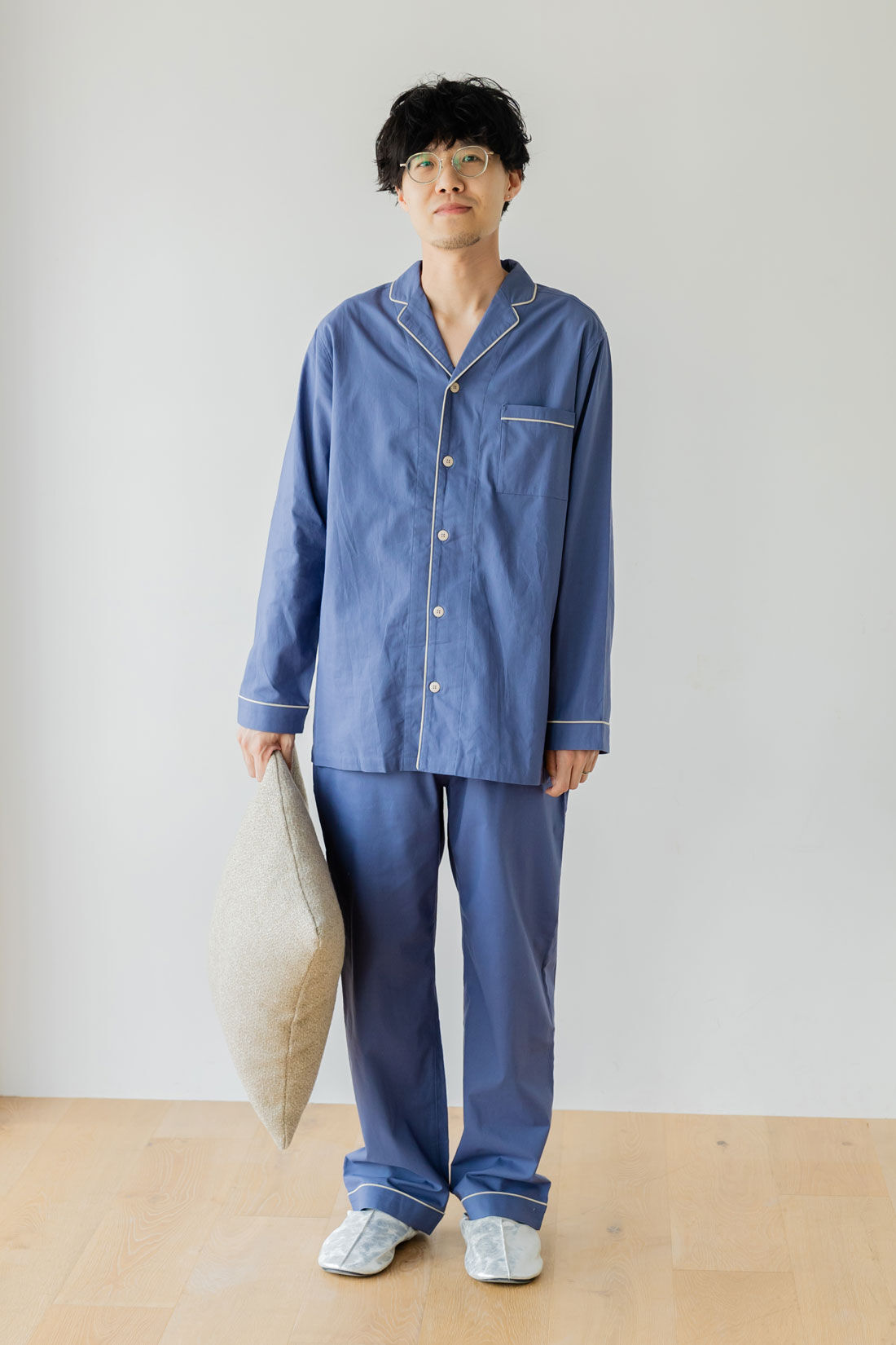 Moredde 肌側の微起毛が心地いい コットン100％の前あきメンズ