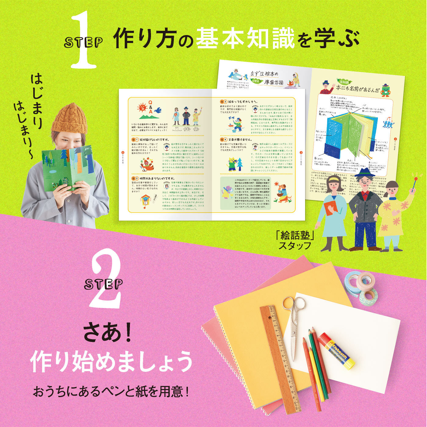 おうちで楽しむ わくわく絵本塾 夢の絵本作り1年間レッスンプログラム
