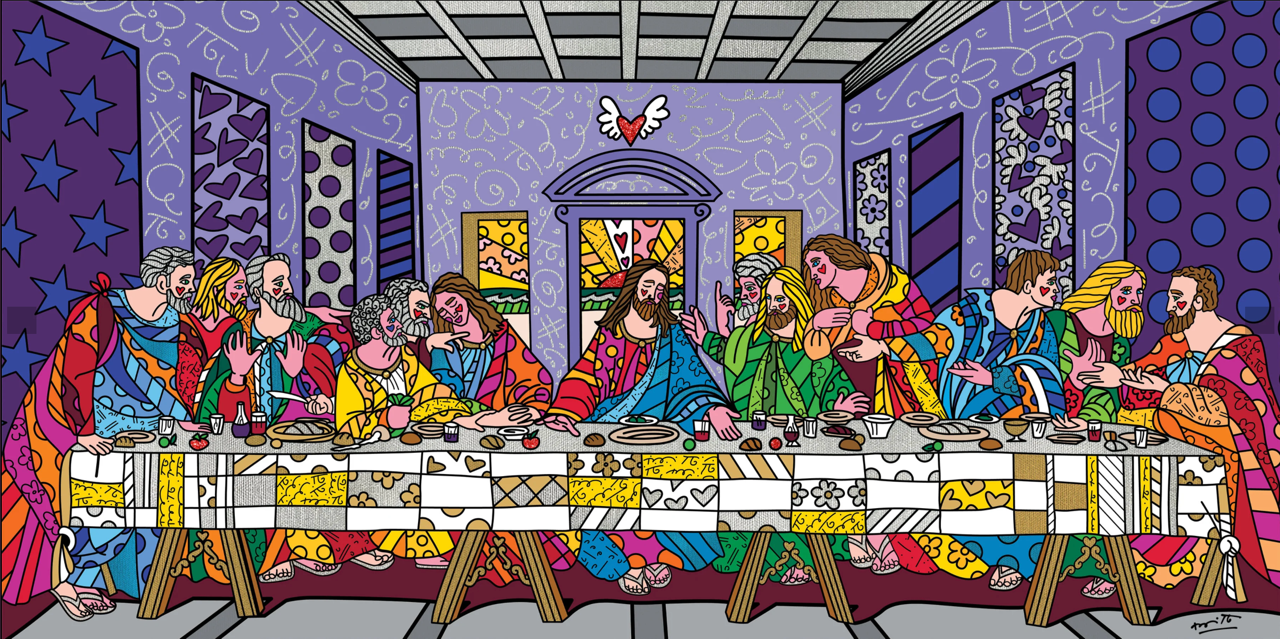 LAST SUPPER』ロメロ・ブリット／ROMERO BRITTO | 絵画・アート販売