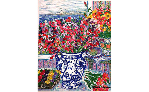 フラワーファンジー』レスリー・セイヤー | 絵画・アート販売