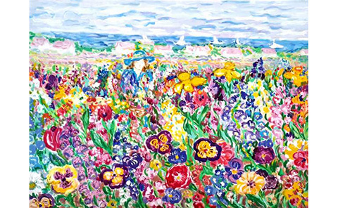 インザガーデン』レスリー・セイヤー | 絵画・アート販売 ギャラリー