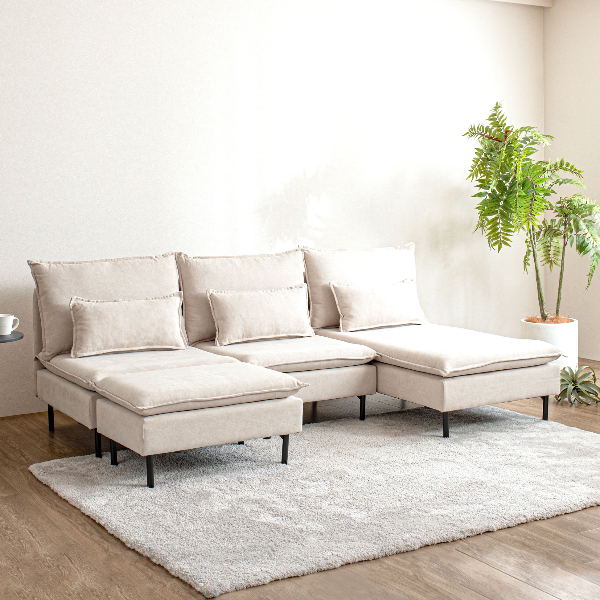 SÖDERHAMN ソーデルハムン オットマン #ライトベージュ IKEA