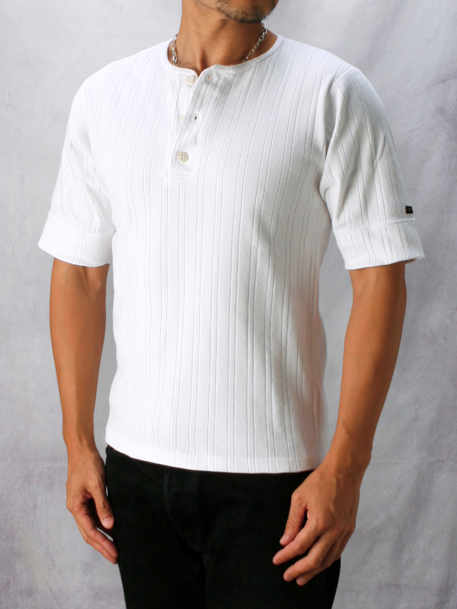 フライス ヘンリーネックTシャツ FN-TLH-001 | THE FLAT HEAD