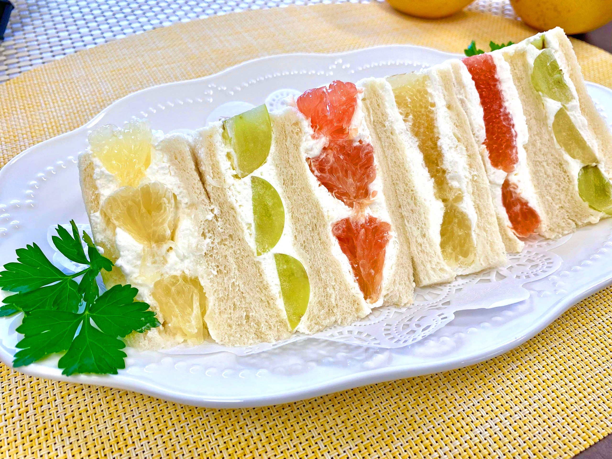 グレープフルーツのサンドケーキ | フロリダ グレープフルーツ