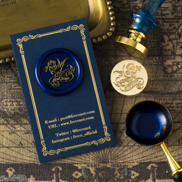 封蝋シーリングスタンプ 鳥と薔薇シリーズ New Hope 25mm【ネコポスOK】
