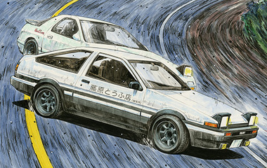 1/24 ISD1EX-1 トレノ前期型1600GT APEXAE86藤原拓海 特別仕様