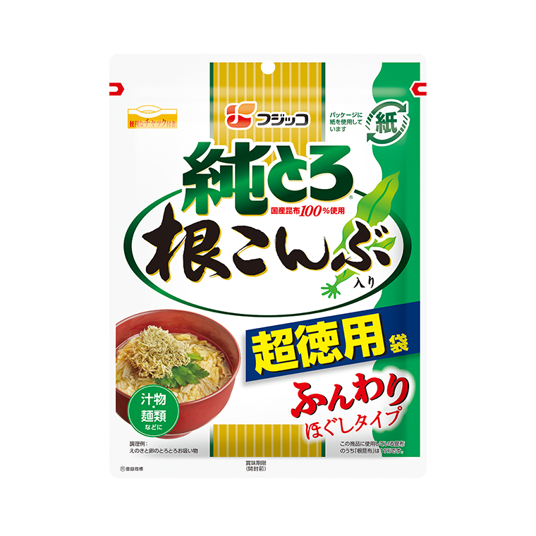 純とろ 根こんぶ入り 超徳用袋｜とろろ昆布｜商品情報｜フジッコ株式会社