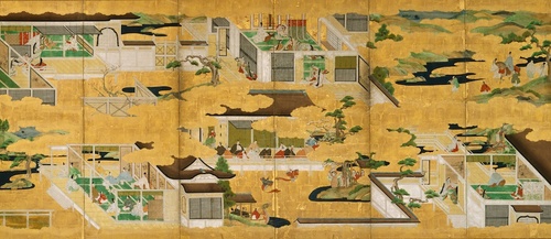 源氏物語図屏風 | 岩佐派 | 収蔵品詳細 | 作品を知る | 東京富士美術館