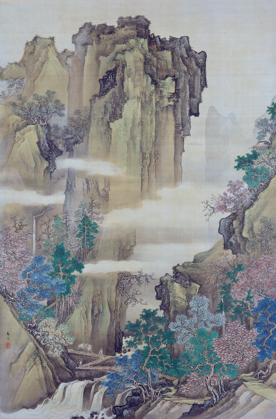 青緑山水図 | 谷文晁 | 収蔵品詳細 | 作品を知る | 東京富士美術館