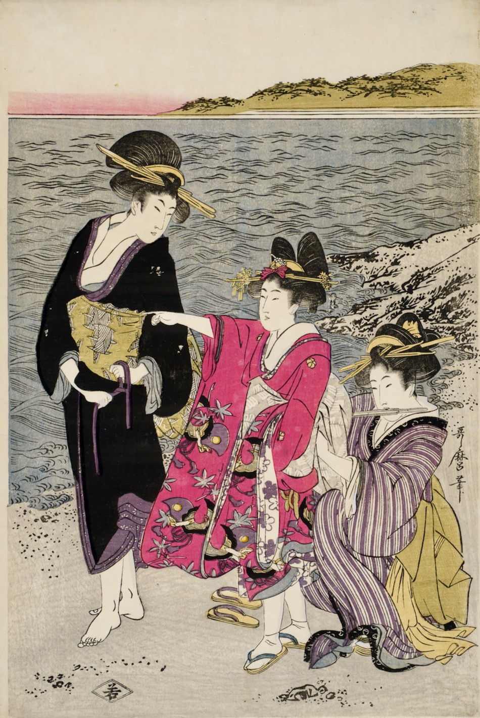 二見ヶ浦 | 喜多川歌麿 | 収蔵品詳細 | 作品を知る | 東京富士美術館