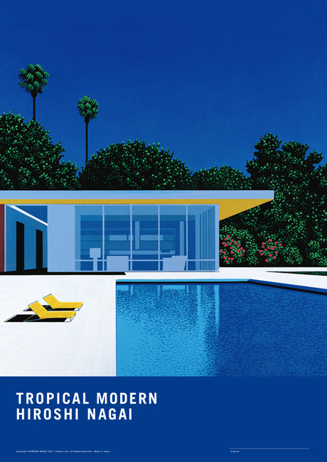 直筆サイン入り】TROPICAL MODERN POSTER side-A（永井博）』 販売