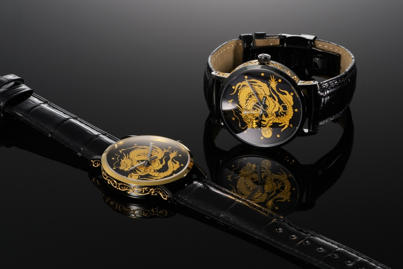 Japanese traditional craft timepiece 「肥後象嵌 龍」モデル | 時計