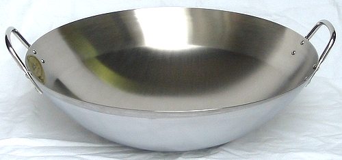18-8ステンレス中華鍋の通販サイト-フクジネット/業務用鍋/両手