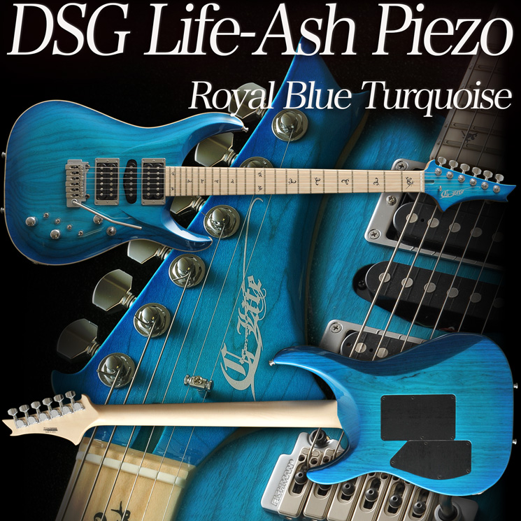 G-Life Guitars / DSG Life-Ash Piezo / Royal Blue Turquois