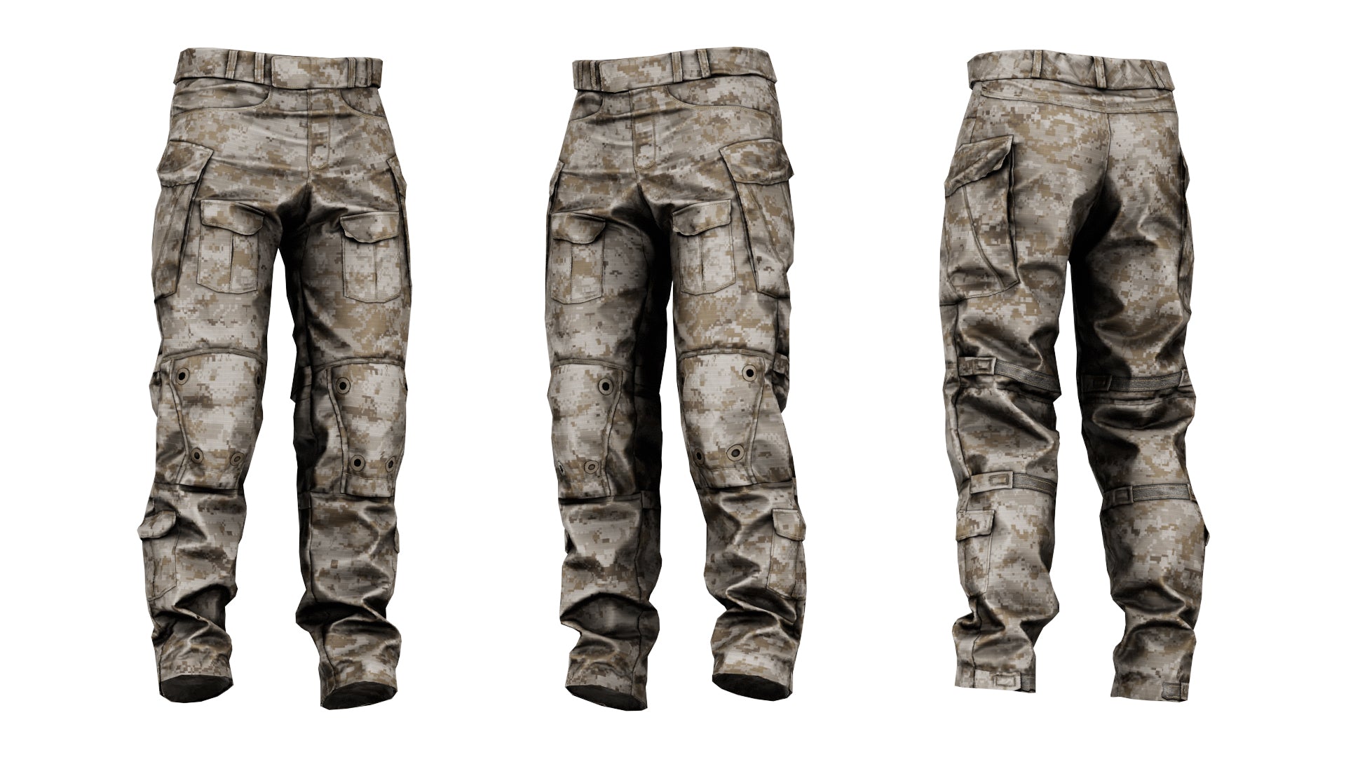 PATAGONIA COMBAT PANTS L9 - Low Poly 3D Model | Game-Ready Asset