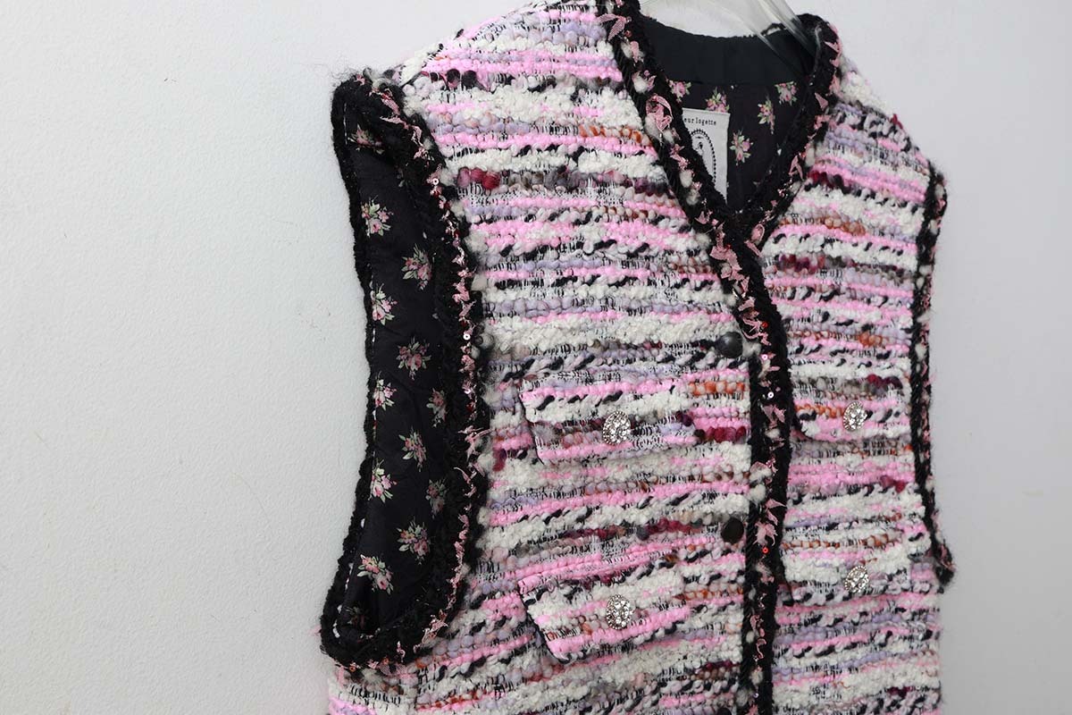 leur logette ルールロジェット candy tweed vest