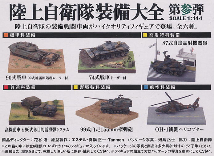 陸上自衛隊装備大全 第参弾10個セット (食玩) - ホビーサーチ ロボット