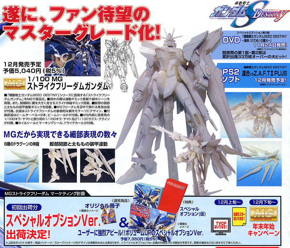 ZGMF-X20A ストライクフリーダムガンダム フルバーストモード (MG