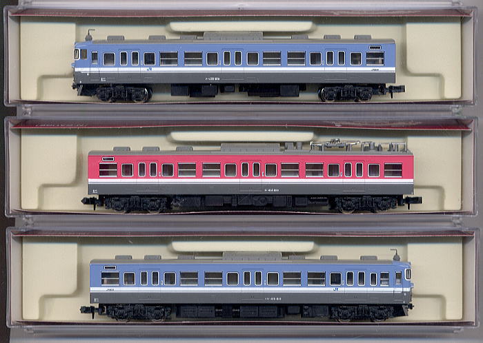 415系800番台タイプ (七尾線色) (3両セット) ☆ラウンドハウス (鉄道