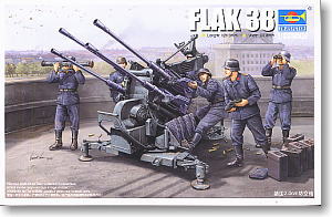 ドイツ Flak38四連装2cm対空砲 後期型 w/クルー (プラモデル) - ホビー