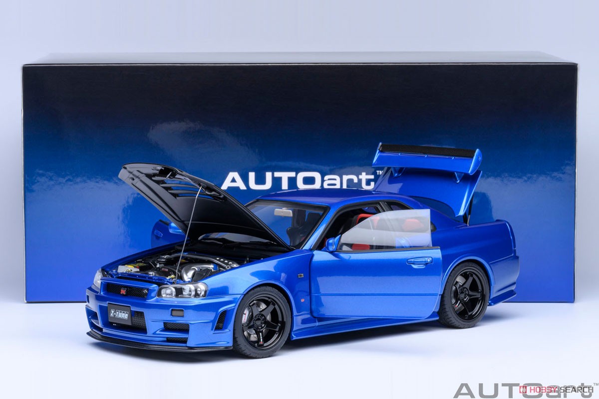 Nismo R34 GT-R Z-tune (Bayside Blue / Carbon Black Bonnet