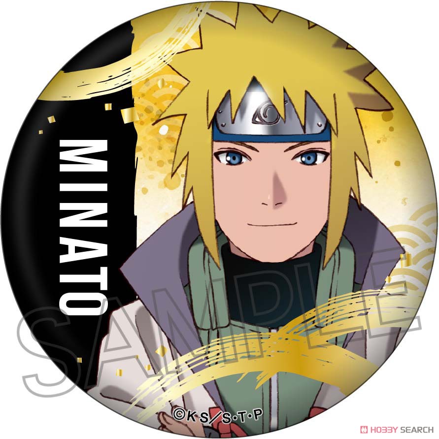 NARUTO -ナルト- 疾風伝 箔押し缶バッジ 波風ミナト (キャラクター
