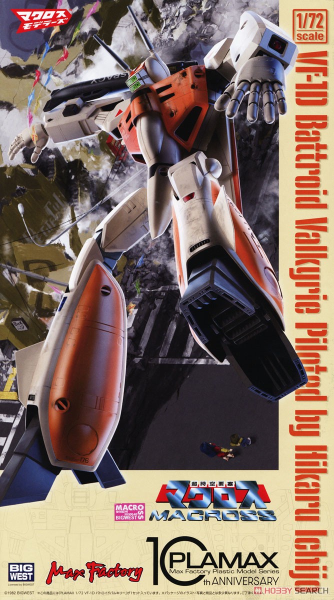 Plamax PX09 1/72 VF-1D Battroid Valkyrie (Plastic model