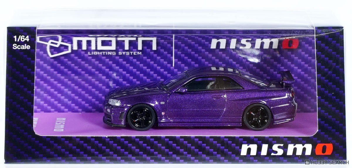 MOTN] Nismo R34 GT-R Z-tune (Purple) with LED (Diecast Car