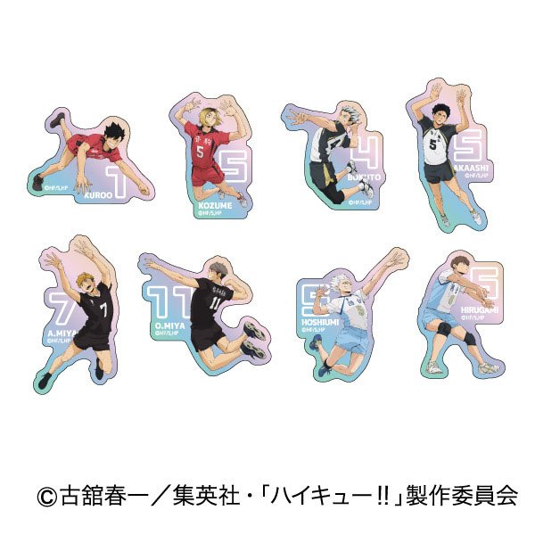 オーロラダイカットステッカー ハイキュー!! B BOX (16個セット