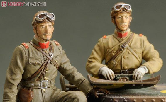 日本陸軍戦車兵 (昭五式軍衣袴) 2体セット (ヘッド4種付) (プラモデル