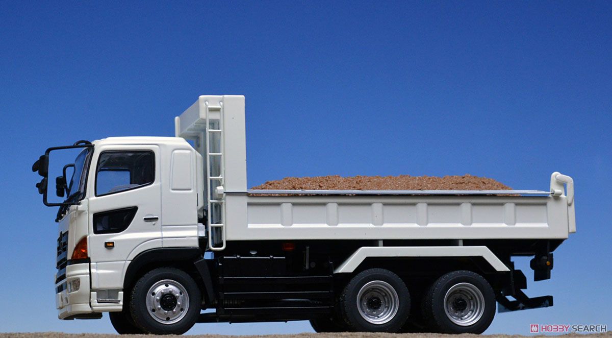 日野プロフィアFS 6×4 ダンプトラック白 フルキャブ 標準ルーフ (黒