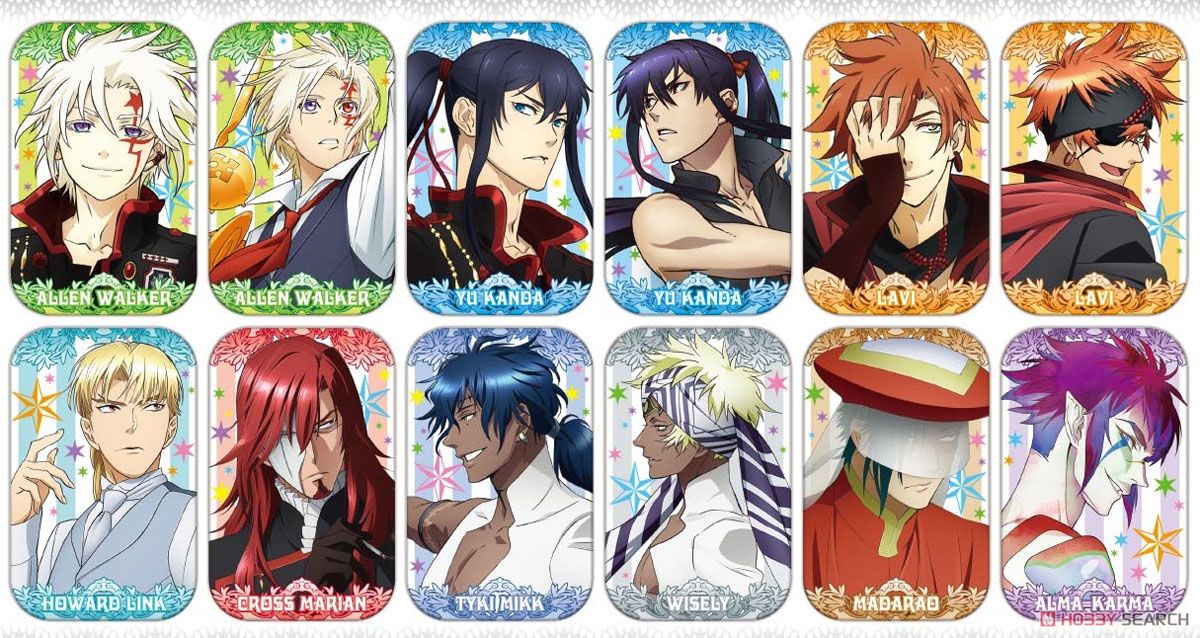 D.Gray-man HALLOW まるかくカンバッジ 12個セット (キャラクター