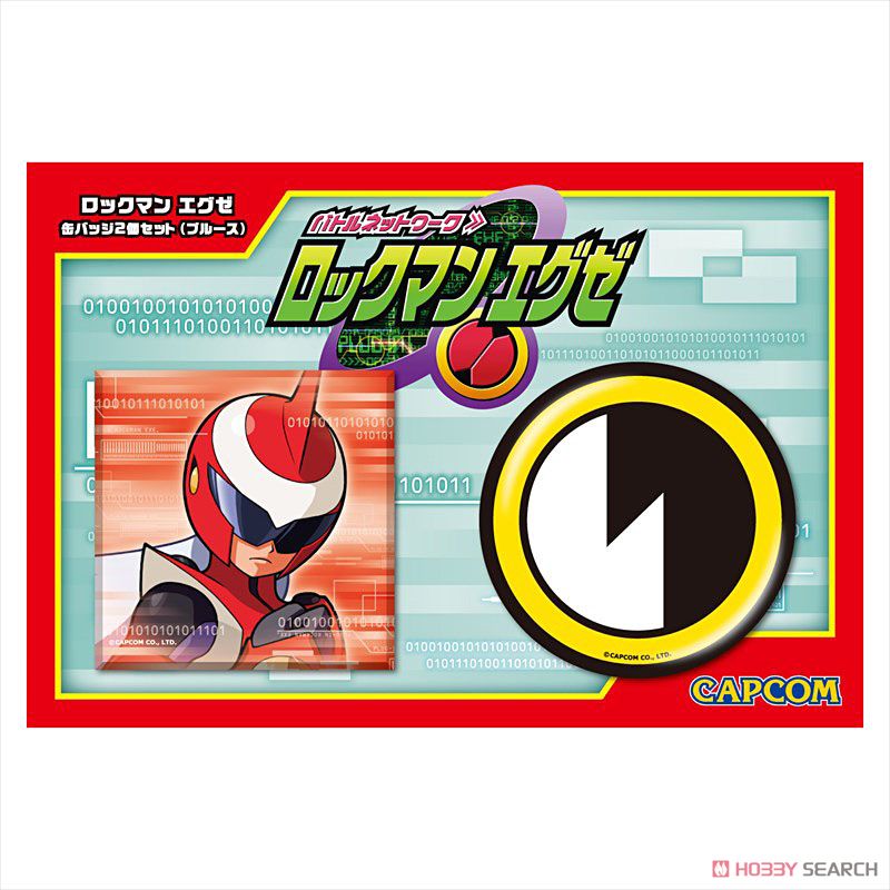 ロックマン エグゼ 缶バッジ2個セット ブルース (キャラクターグッズ