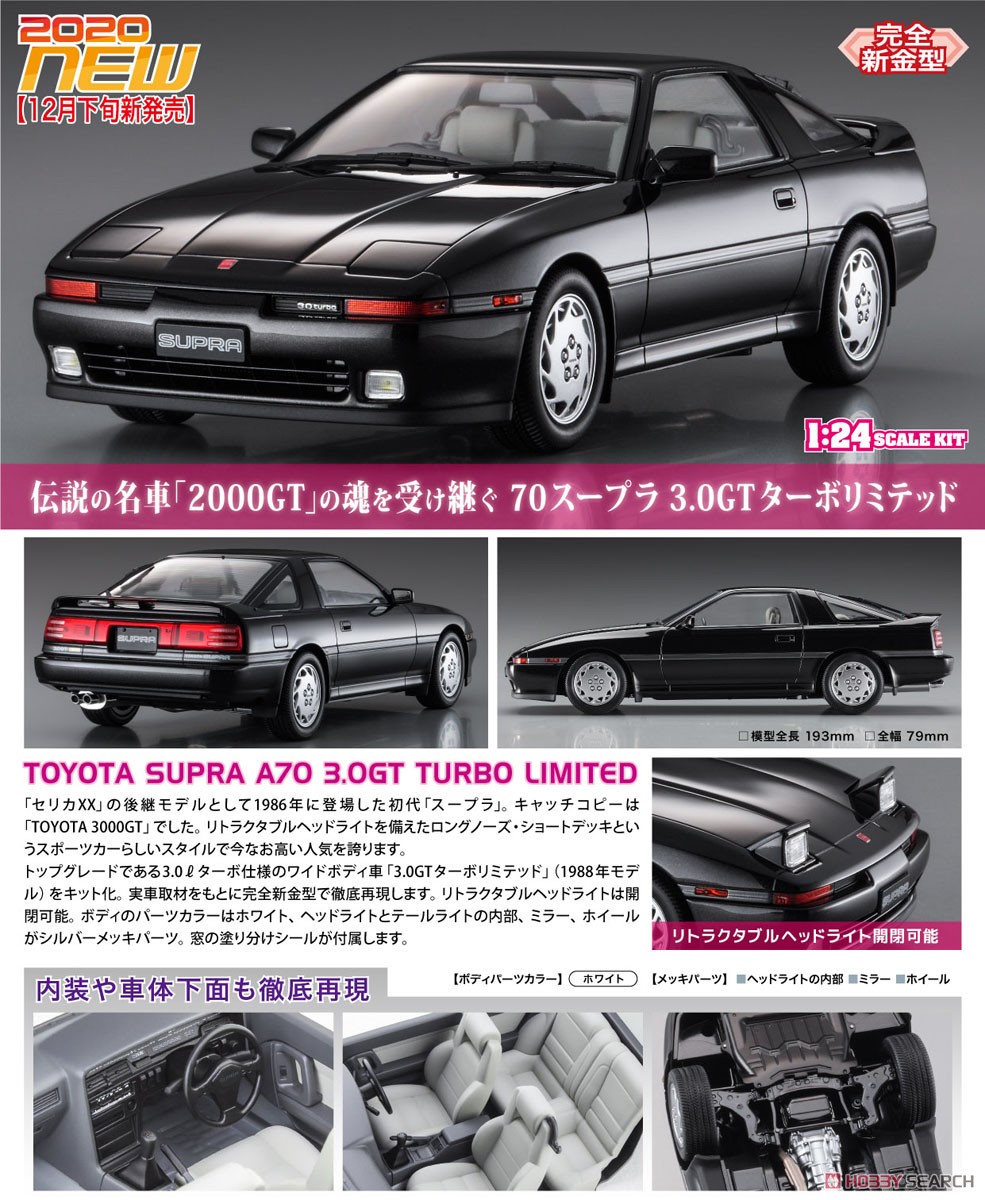 トヨタ スープラ A70 3.0GT ターボリミテッド (プラモデル) - ホビー
