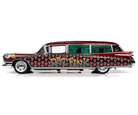 Rat Fink - 1959 Cadillac Eldorado Hearse in Black Red and Green - 303
